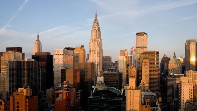 Manhattan New York City skyline Chrysler Building