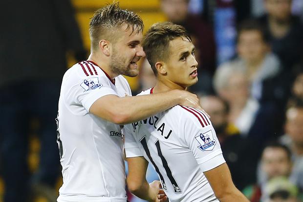 Januzaj celebrates the goal which put United in front
Darren Staples