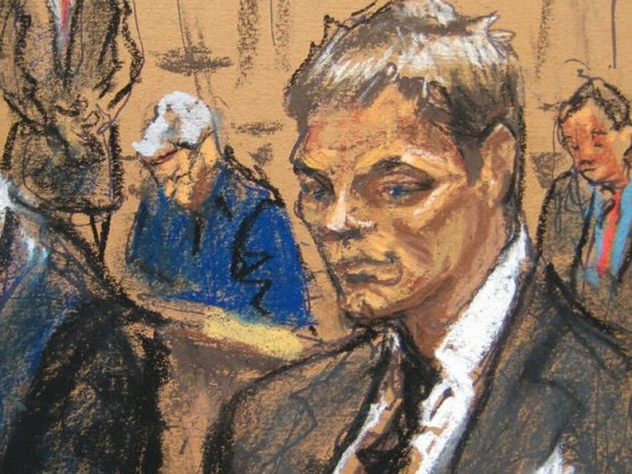 The courtroom sketch of Tom Brady