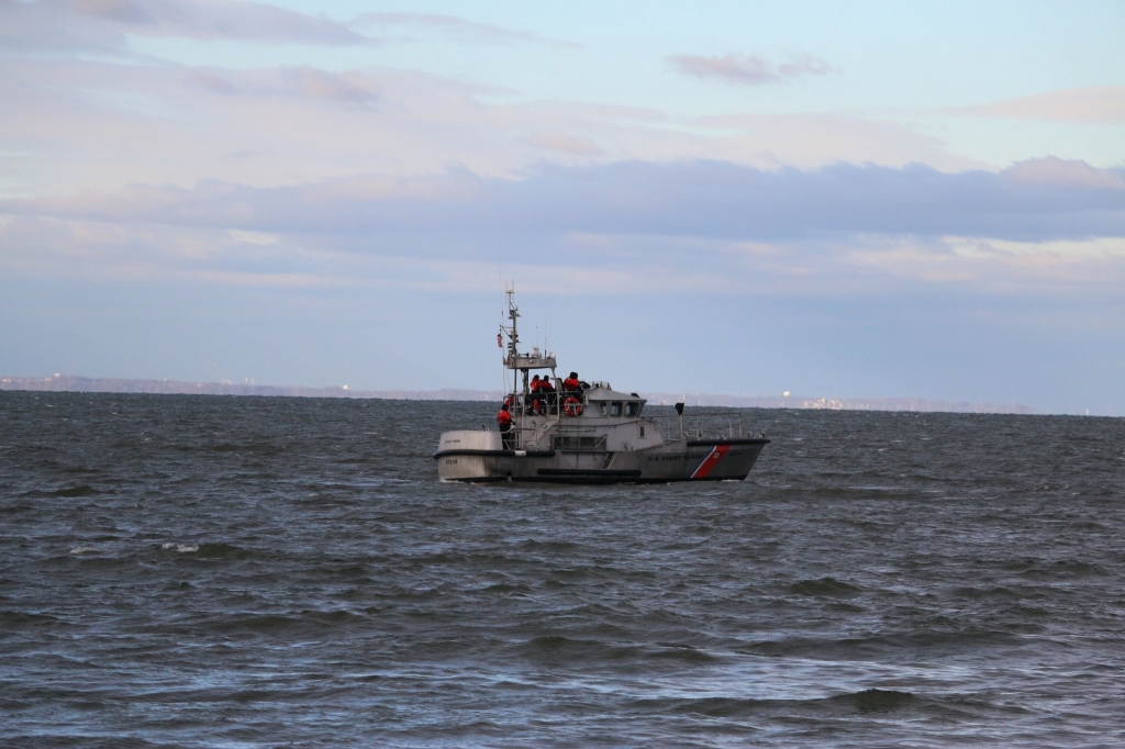 Coast Guard trying to contain a fuel spill in Sandy Hook Bay