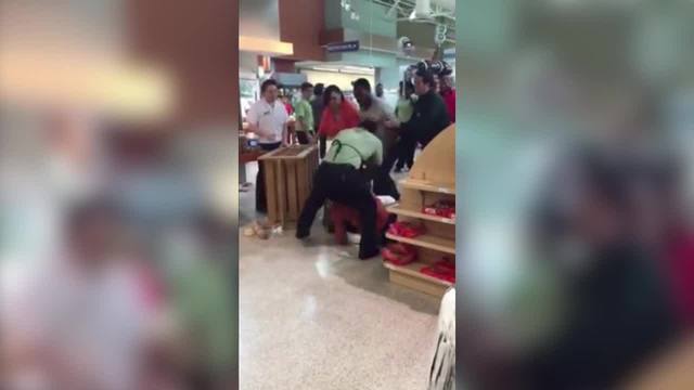 A viewer took video when a fight broke out at Publix in Temple Terrace.                      WFTS