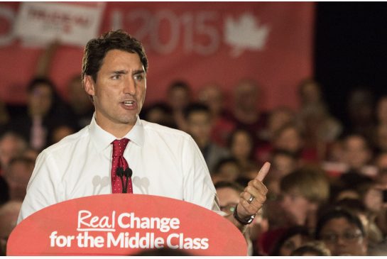 Liberal leader Justin Trudeau speaks to supporters at a rally in Hamilton on Sept. 13