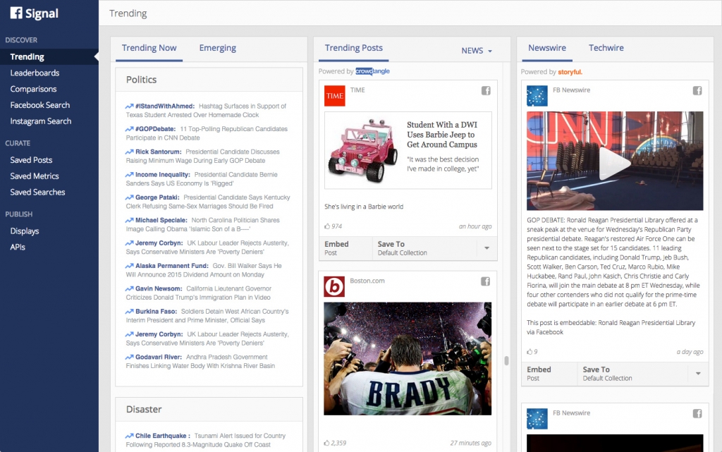 Facebook's new Signal tool for journalists