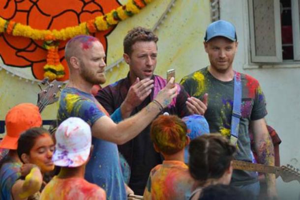 Alternative rock band Coldplay is in India to shoot their new video