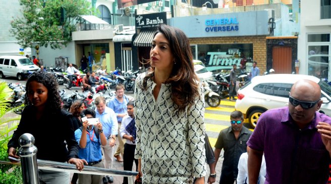 Amal Clooney Arrives In Maldives To Fight For Ex-President Nasheed