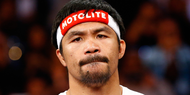 Manny Pacquiao lost a unanimous decision to Floyd Mayweather in Las Vegas four months ago in a bout the Filipino fought with a torn rotator cuff in his right shoulder