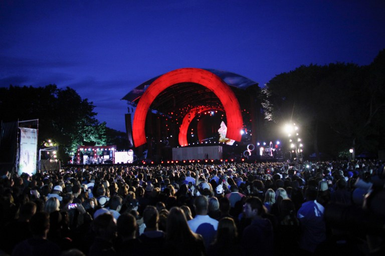 People attend the fourth annual Global Citizen Festival in Central Park in Manhattan yesterday. The Festival is part of the Global Poverty Project a UN-backed campaign to end extreme poverty. – AFP pic