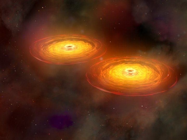 Astronomers Detect Pair of Black Holes Only One Light Week Apart