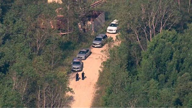 Authorities search for two men considered to be armed and dangerous in far north suburban Fox Lake on Tuesday Sept. 1 2015. Chopper7 HD