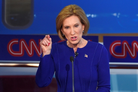 Republican presidential candidate businesswoman Carly Fiorina speaks during the CNN Republican presidential debate at the Ronald Reagan Presidential Library and Museum on Wednesday Sept. 16 2015 in Simi Valley Calif