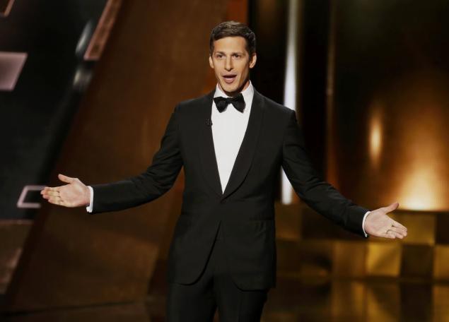 BEST OF BOTH WORLDS Andy Samberg turned in a both irreverent and charming turn as this year's Emmys host