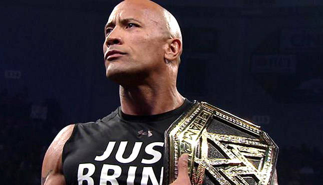 The Rock WWE Title