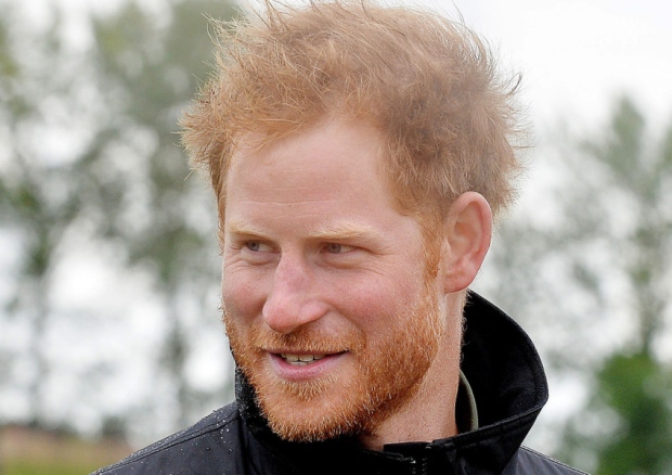 Prince Harry at Goodwood Aerodrome during his 31st birthday prior to taking part in the Battle of Britain Flypast to mark the 75th anniversary of victory in the Battle of Britain