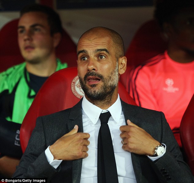 Bayern Munich coach Pep Guardiola walked out of a press conference after being asked about the England job