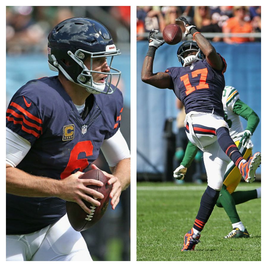 Chicago Bears quarterback Jay Cutler and wide receiver Alshon Jeffery