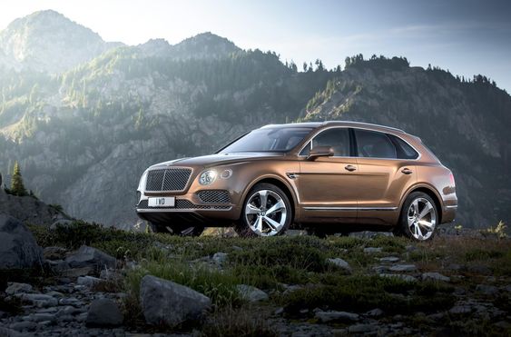 Bentley shows the new Bentley Bentayga. Volkswagen's Bentley luxury SUV will have its world premiere at the Frankfurt Germany car fair