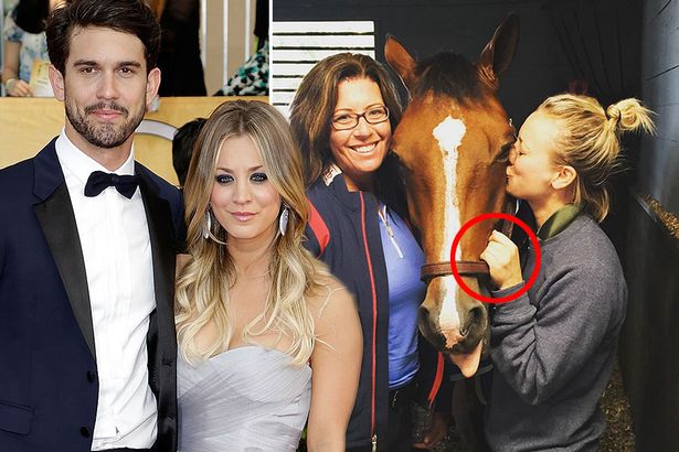 Kaley Cuoco gets a new horses after split from Ryan Sweeting as she posts first pic without wedding ring