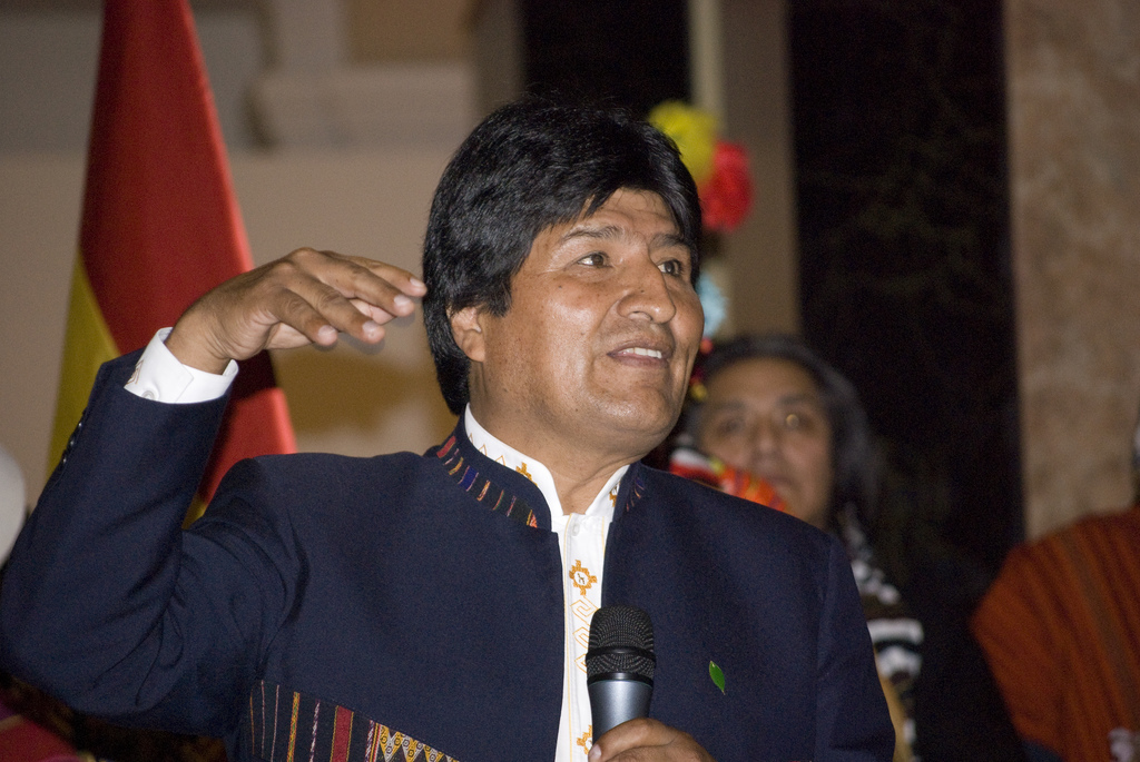 Bolivian President Evo Morales