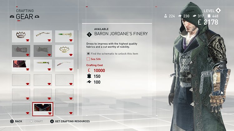 AC Syndicate crafting