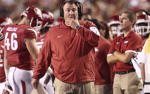 Bret Bielema pointed to the coaching records in response to Kliff Kingsbury's dig