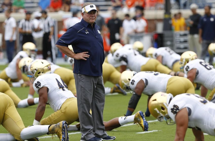 Notre Dame Head Coach Brian Kelly Briefs Media On Personnel Changes Brandon Wimbush