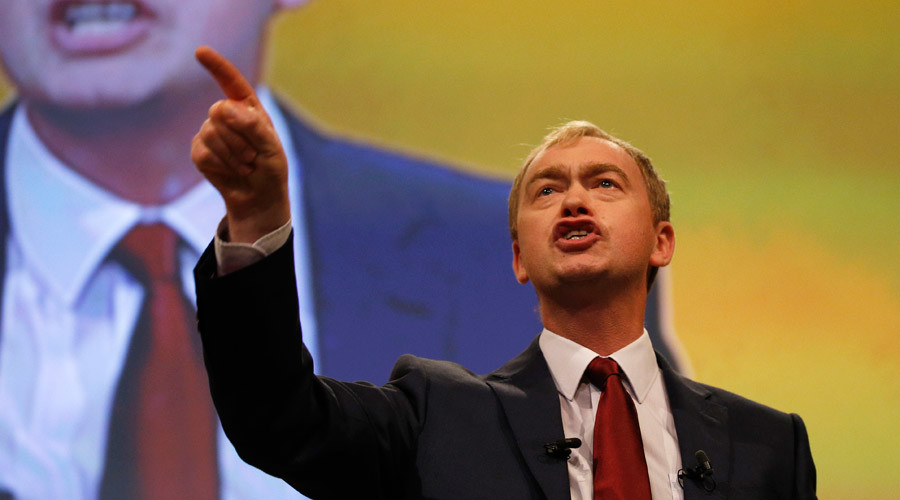 Britain's Liberal Democrat party leader Tim Farron