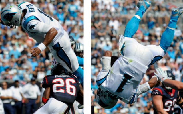 Cam Newton nearly stuck this landing