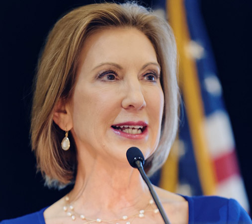 Interrupting Carly Fiorina’s Speech in Texas a Curtain Collapses