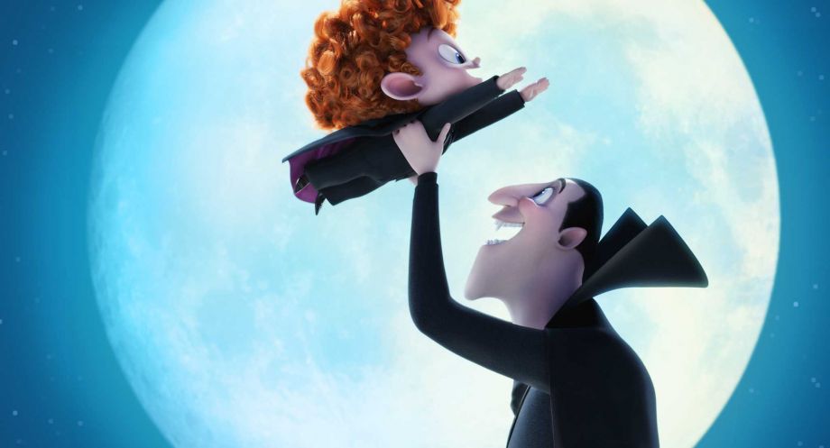 Dracula voiced by Adam Sandler has high hopes that grandson Dennis voiced by Asher Blinkoff will﻿ be more monster than human in'Hotel Transylvania 2