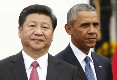 Chinese President Xi Jinping and President Barack Obama at the White House on Friday