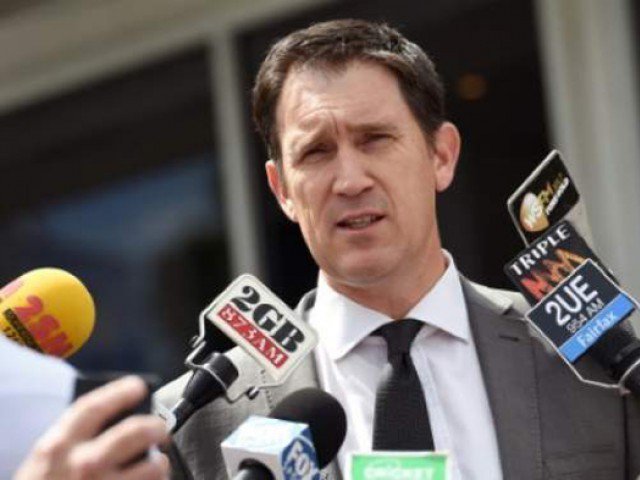 Cricket Australia CEO James Sutherland speaks to the media