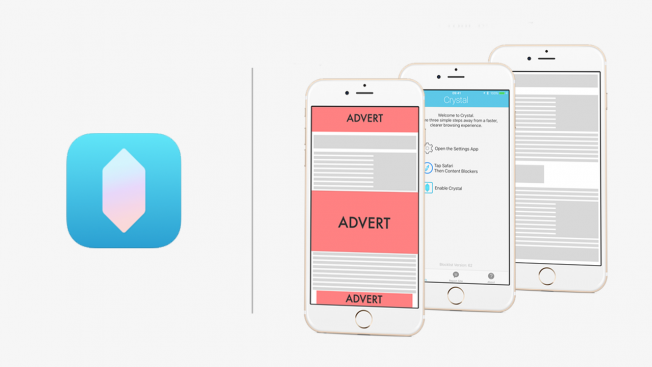 Crystal is currently the No. 2 most popular paid blocker in the App Store