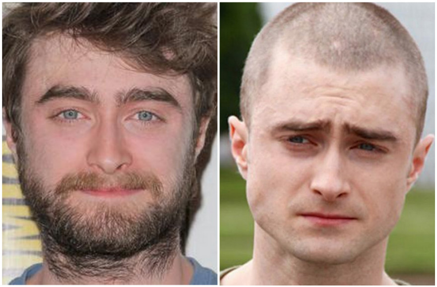 Daniel Radcliffe has changed his look for a new film