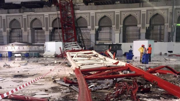 More than 60 dead in crane collapse in Mecca's Grand Mosque