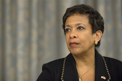 Loretta Lynch attorney general of the US attends a news conference on soccer related criminal proceedings in Zurich Switzerland Monday Sept. 14 2015. Lynch says she expects more indictments in a widening investigation of corruption implicating FIFA