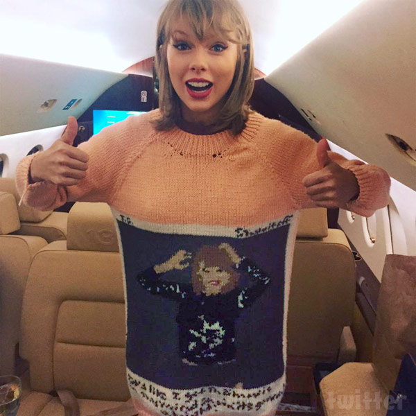 Taylor Swift sweater Polaroid