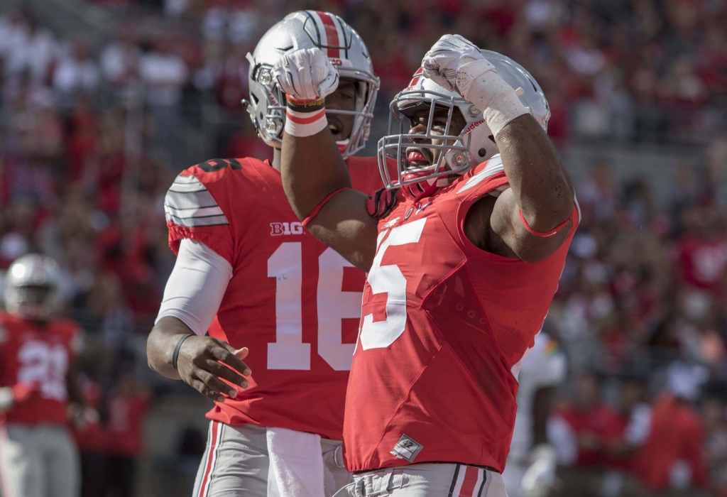 Ezekiel Elliott and J.T. Barrett are just two of the many weapons the Buckeyes have at their disposal.		Trevor Ruszkowski-USA TODAY Sports