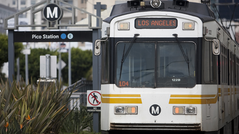 Metro Blue Line Train Pico Station