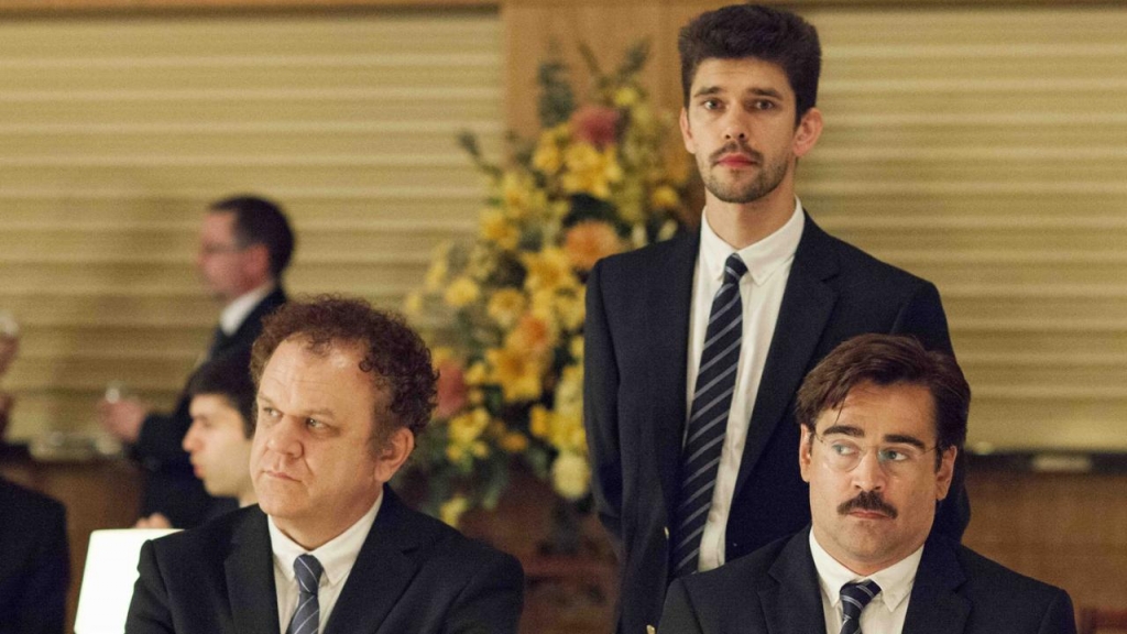 John C. Reilly Ben Whishaw and Colin Farrell in 'The Lobster&#039