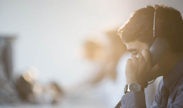 Businessman on phone