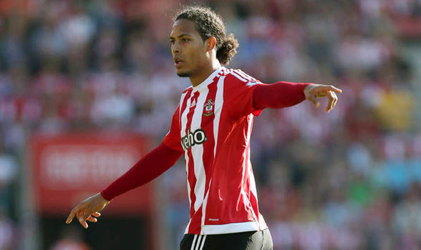 Virgil van Dijk playing for Southampton