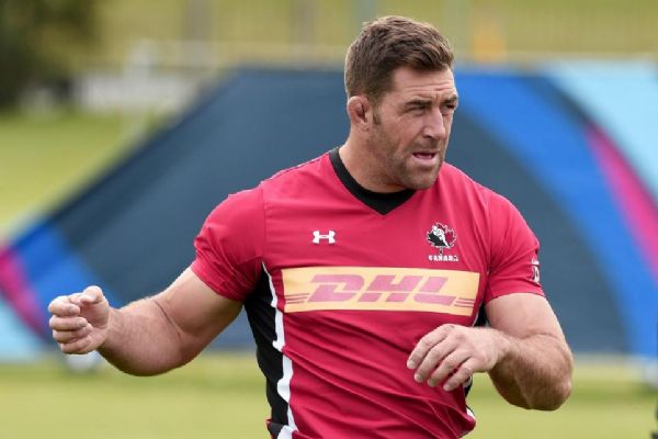 GOOD TO GO Jamie Cudmore was'stuck between the World Cup and retirement before being told he was in good enough shape to lead Canada