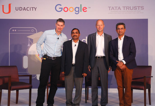 Peter Lubbers Senior Program Manager Scalable Developer Programs Google Ganesh Neelam Development Manager Tata Trusts Sebastian Thrun founder and CEO of Udacity Rajan Anandan VP & Managing Director Google South East Asia & India