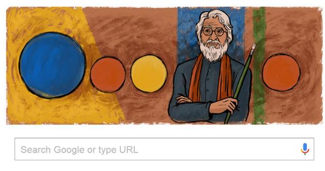 Google's Doodle for artist MF Husain on Birth Centenary