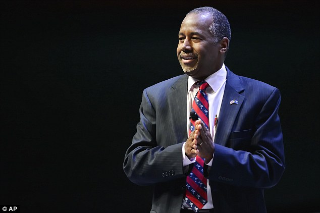 O COME ALL YE FAITHFUL Ben Carson said the faith of a presidential candidate would be problematic if'it's inconsistent with the values and principles of America' and said Muslims fit the bill