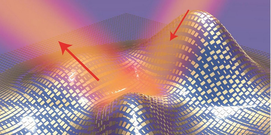 Invisibility cloak hides bumpy 3D object from visible light