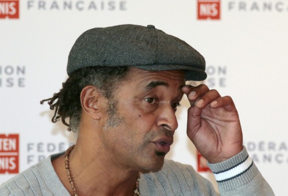 AFP  Jacques Demarthon Former tennis player Yannick Noah recently nominated captain of the French Davis Cup team by French Tennis Federation addresses a press conference at Rolland Garros