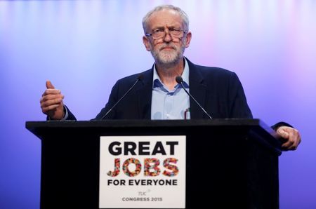 UK-BRITAIN-POLITICS-LABOUR-UNIONS:Government declaring war on organised labour Corbyn tells unions