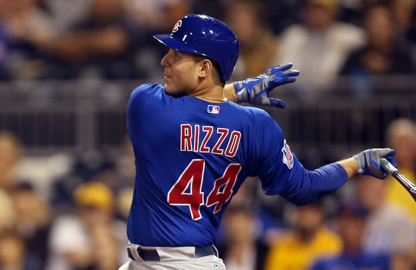 Anthony RIzzo doing his best to get Chicago Cubs over the playoff hump