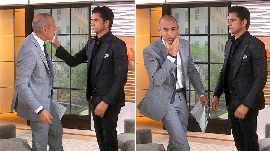 John Stamos talks rehab 'Fuller House&#x27- and trades slaps with Matt Lauer		Play Video